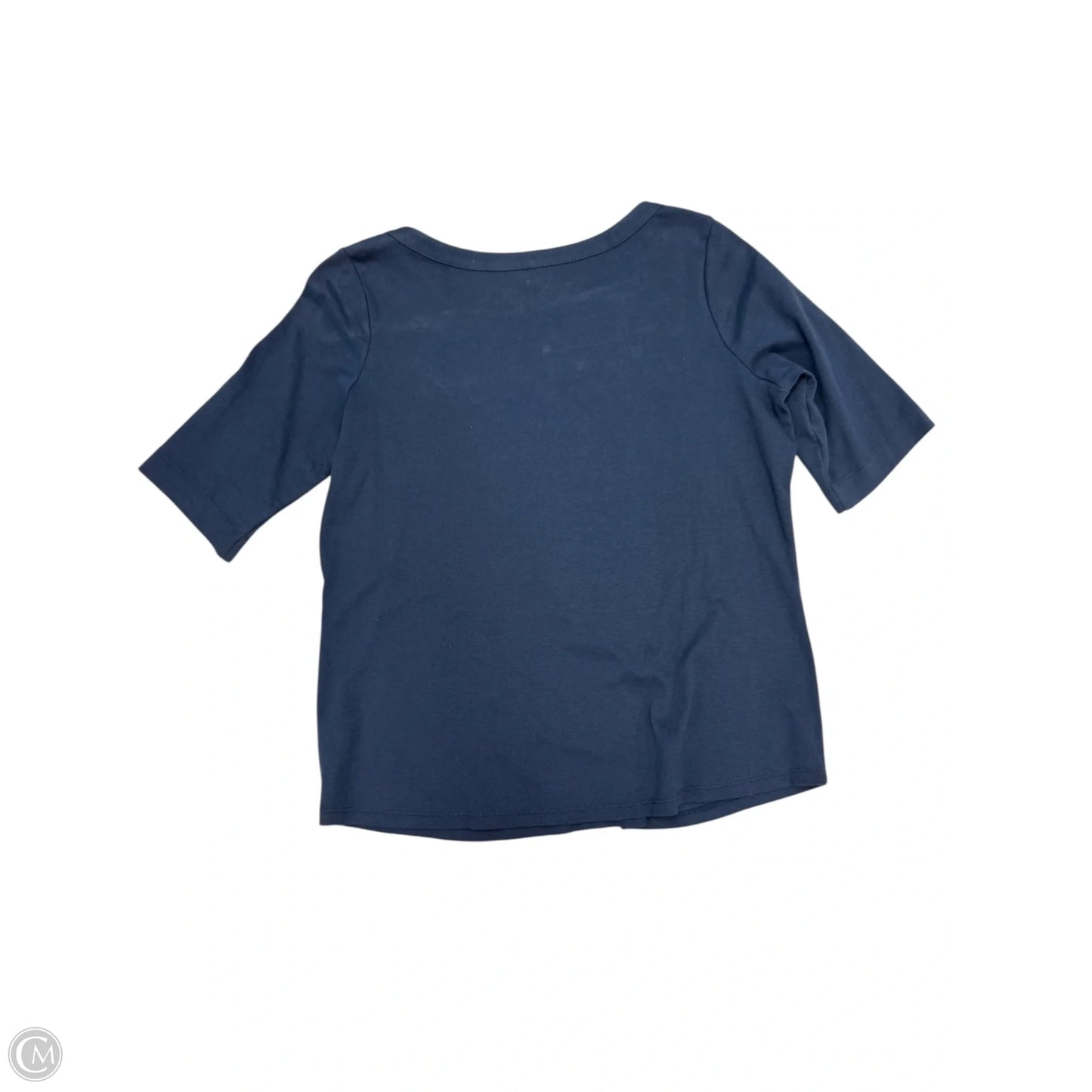 Top Short Sleeve By Talbots In Navy, Size: 1x