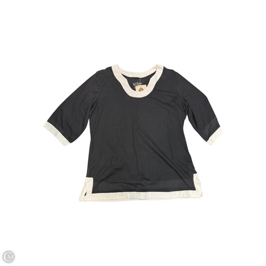 Top 3/4 Sleeve By Neon Buddha In Black & White, Size: 1x