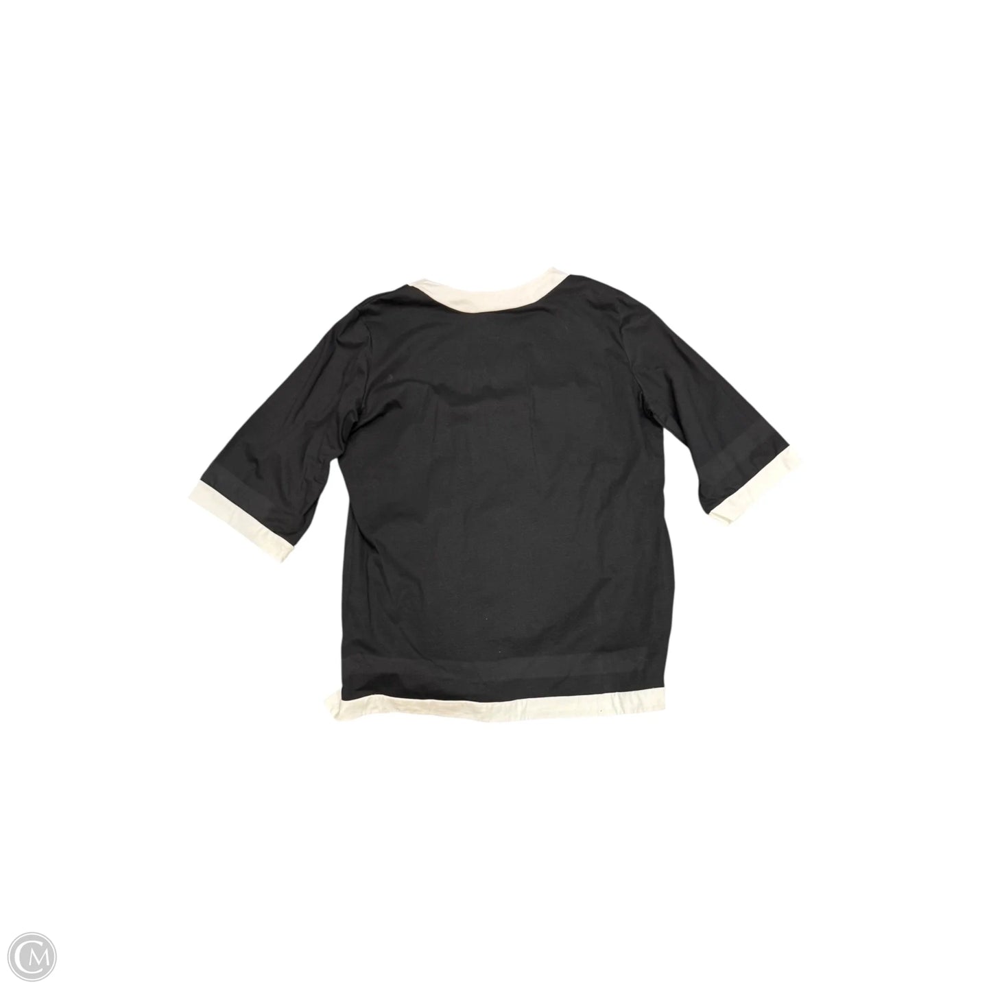 Top 3/4 Sleeve By Neon Buddha In Black & White, Size: 1x