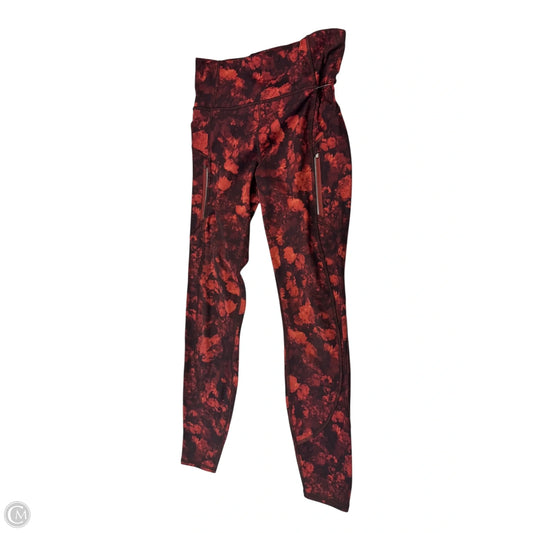 Athletic Leggings By Athleta In Orange, Size: S