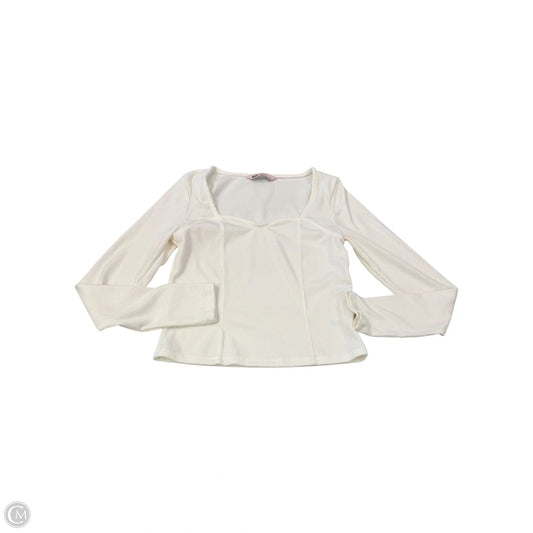 Top Long Sleeve By So In Cream, Size: L