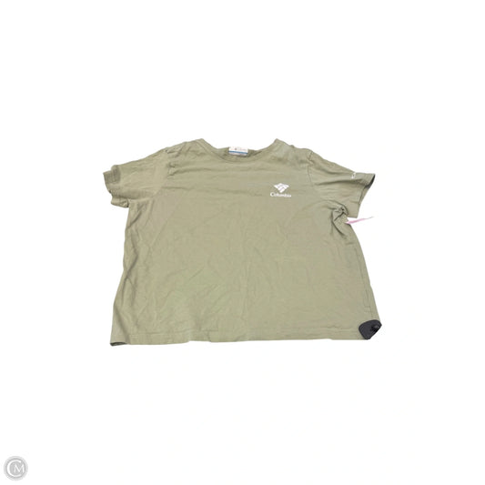 Top Short Sleeve By Columbia In Green, Size: L