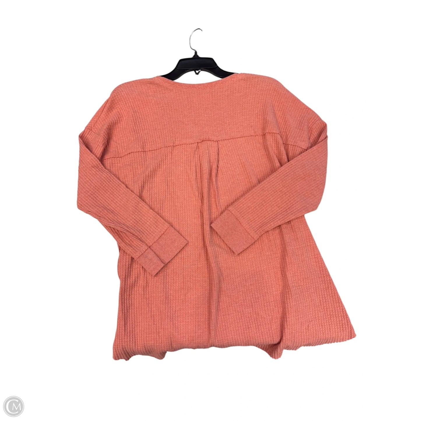 Top Long Sleeve By Terra & Sky In Coral, Size: 1x