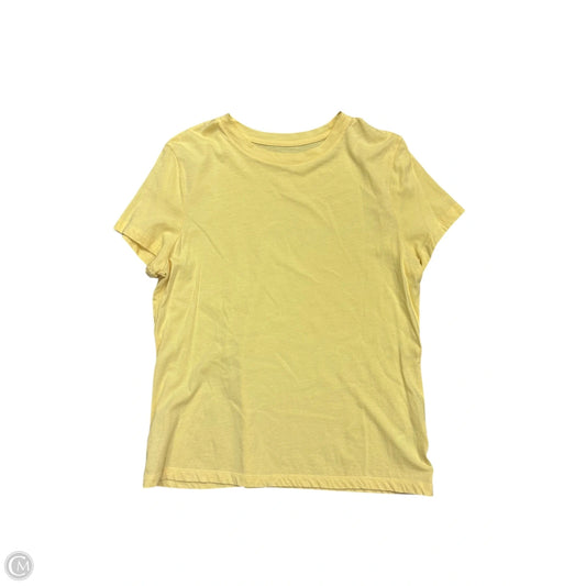 Top Short Sleeve By A New Day In Yellow, Size: M