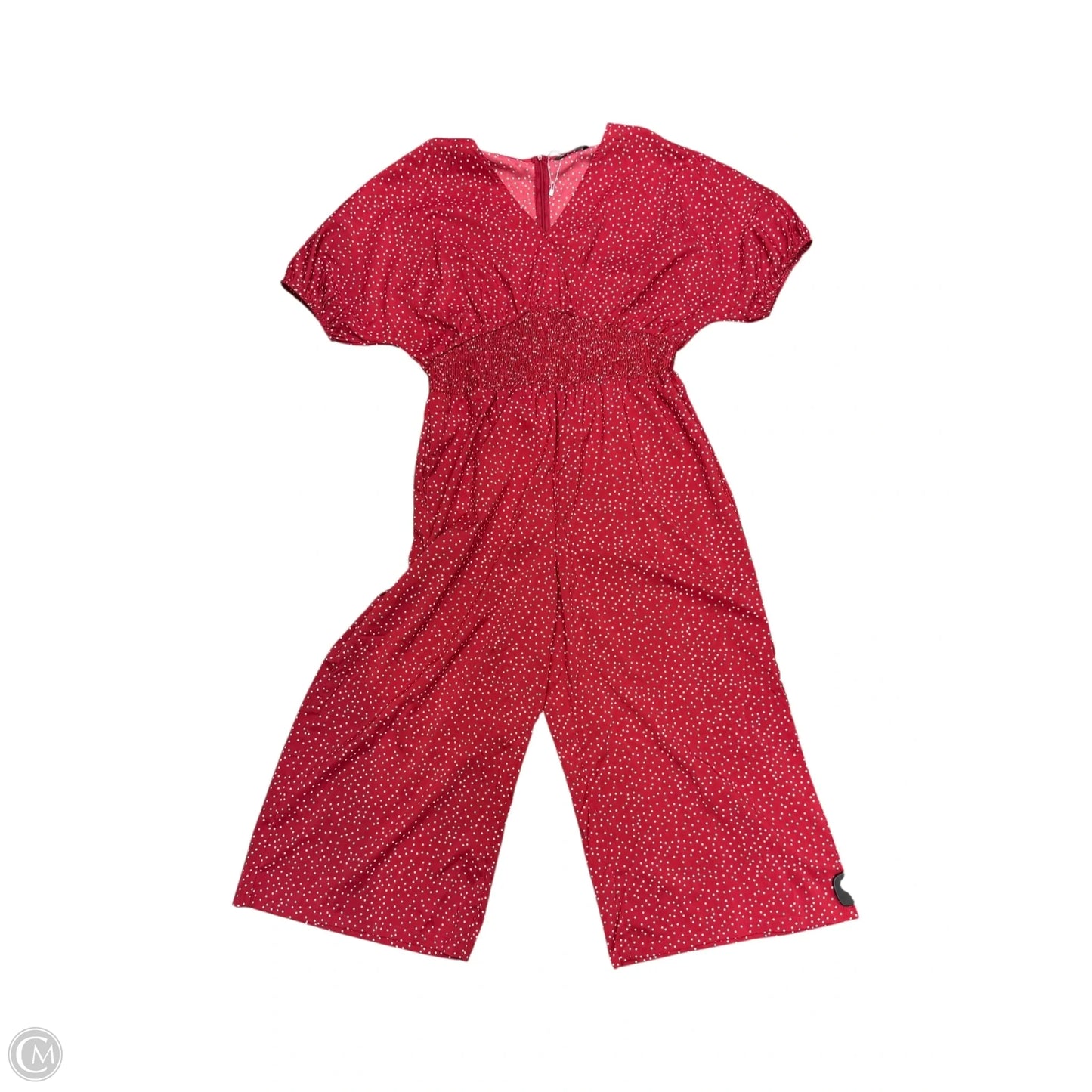 Jumpsuit By Clothes Mentor In Polkadot Pattern, Size: 16