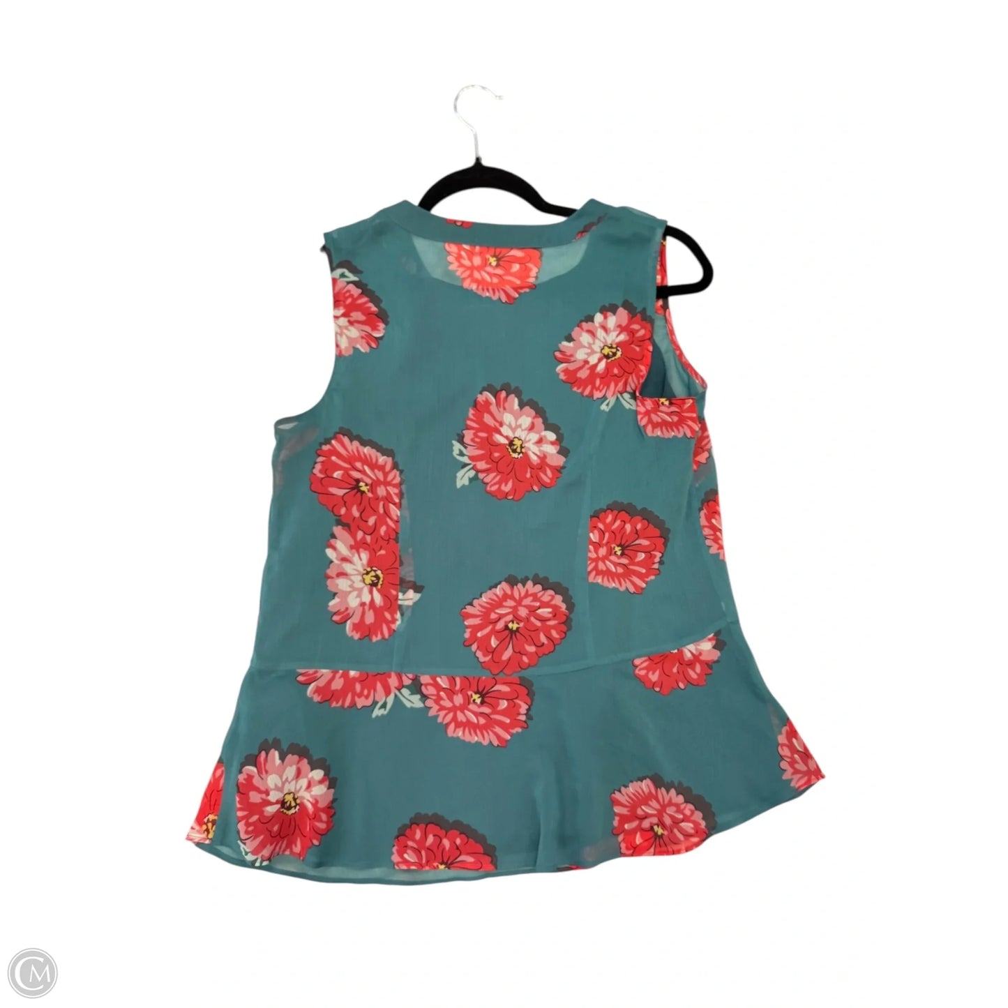 Top Sleeveless By Cabi In Floral Print, Size: S