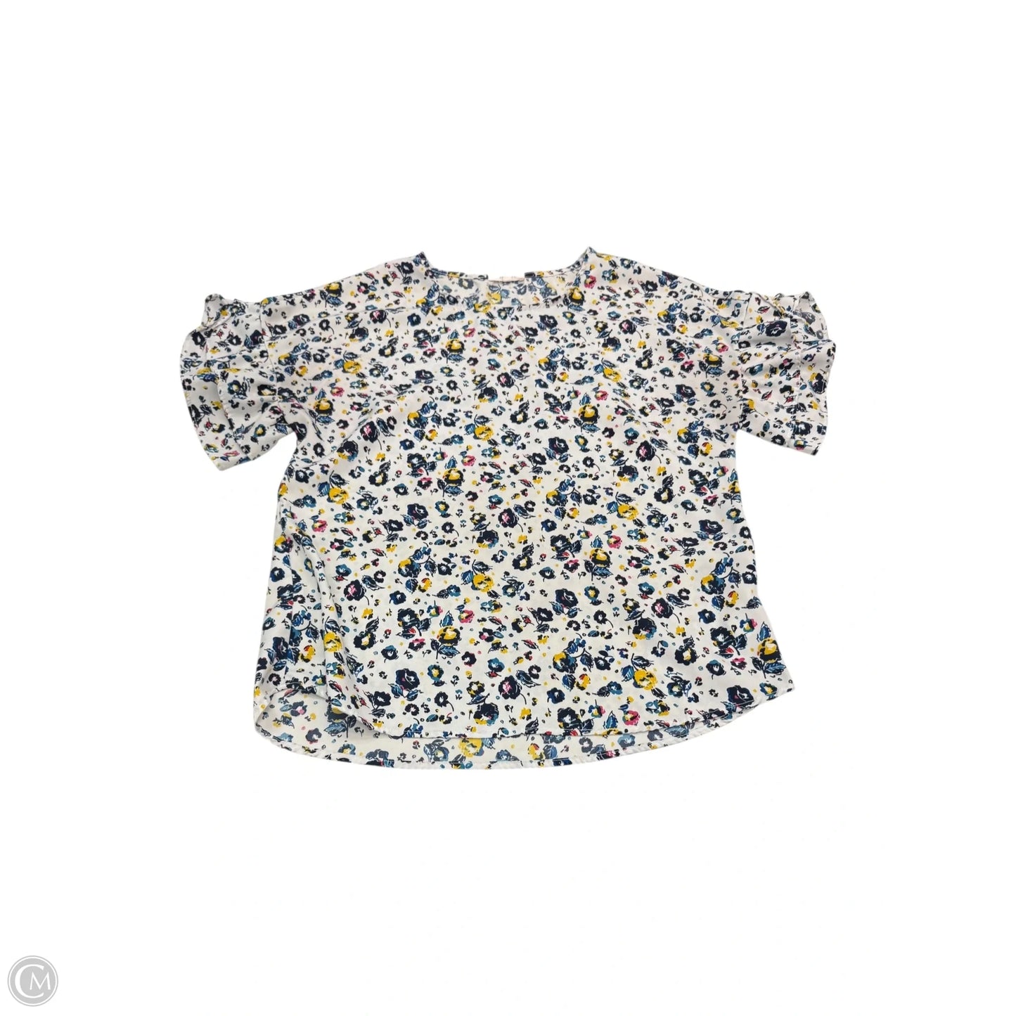 Top Short Sleeve By Pleione In Floral Print, Size: S