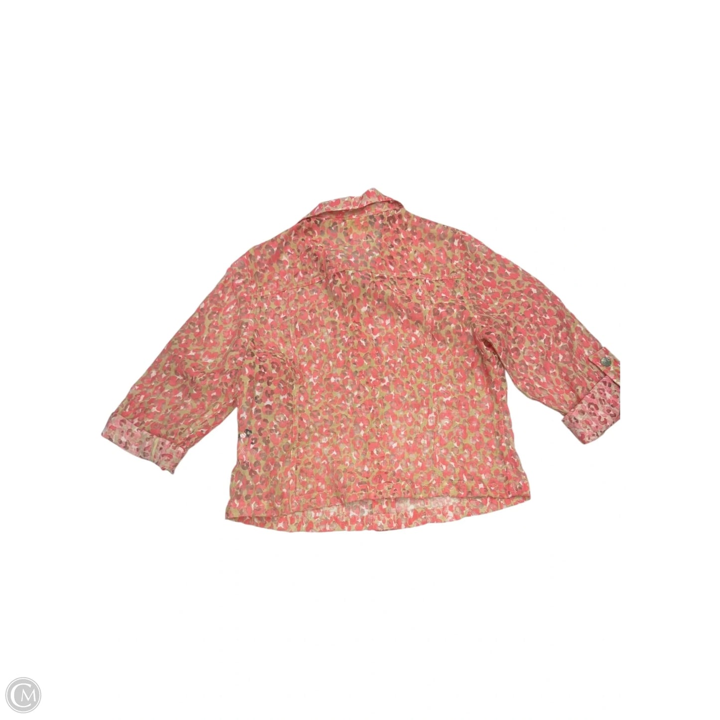 Blouse 3/4 Sleeve By Ruby Rd In Leopard Print, Size: L