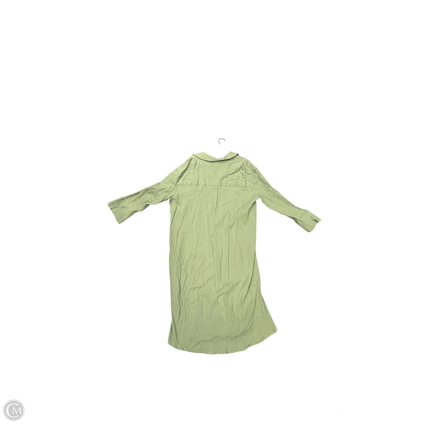 Dress Casual Midi By H&m In Green, Size: 18