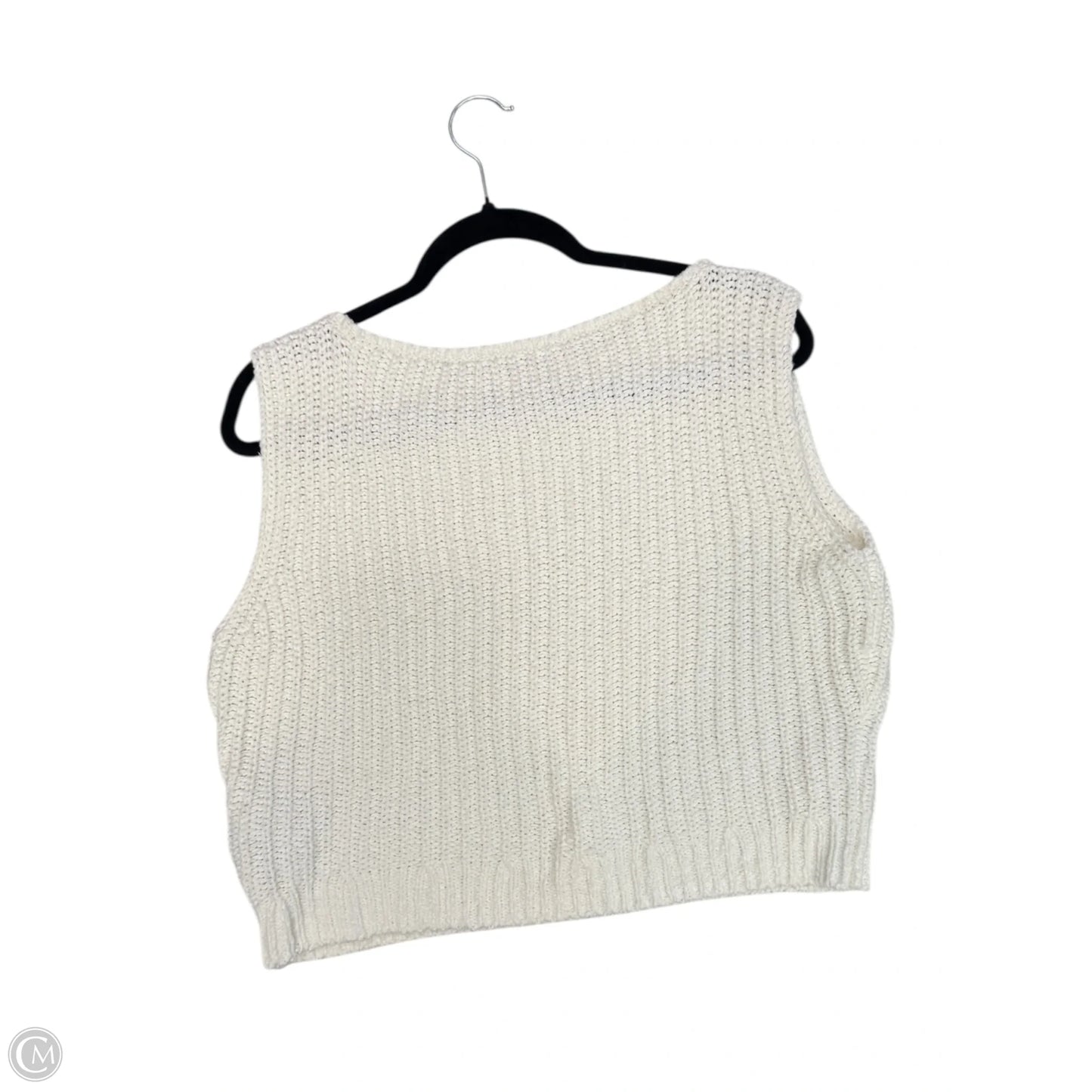 Vest Sweater By Abercrombie And Fitch In White, Size: S