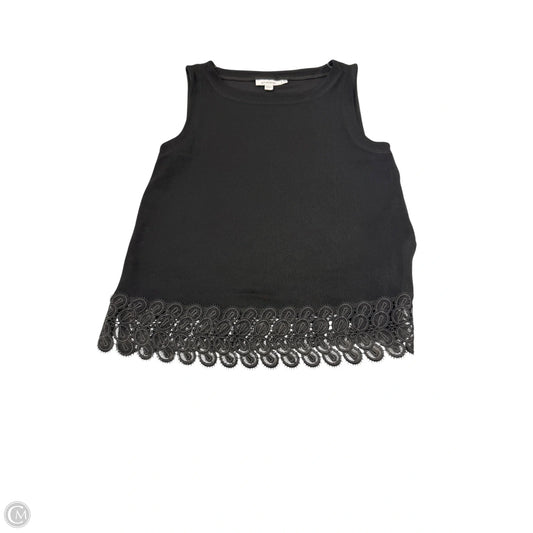 Top Sleeveless By Chicos In Black, Size: S