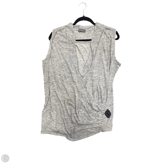 Top Sleeveless By Market & Spruce In Grey, Size: 2x