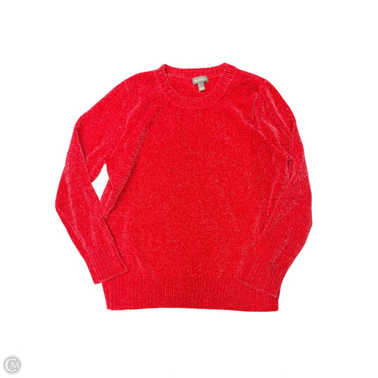 Sweater By Style And Company In Red, Size: L