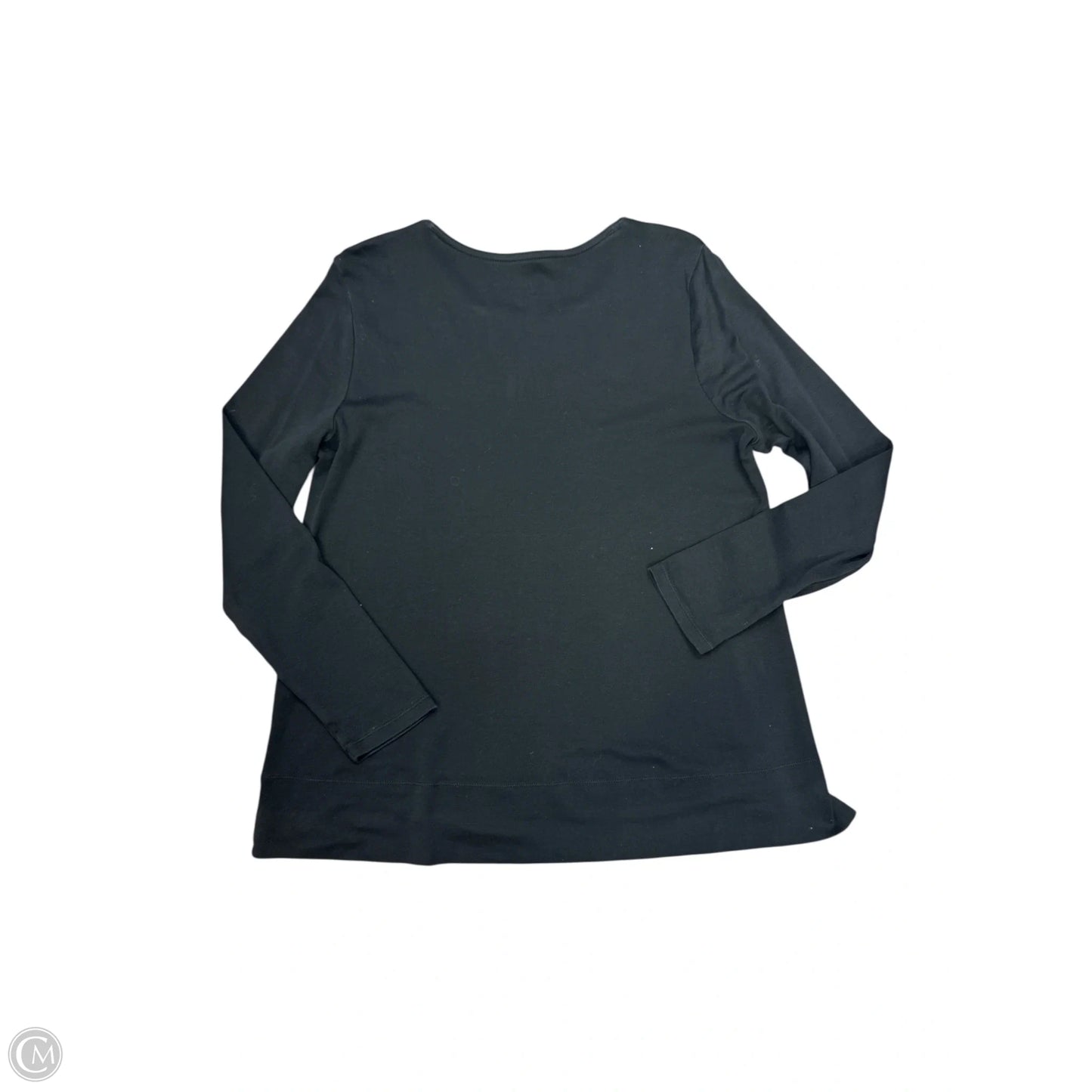 Top Long Sleeve By J. Jill In Black, Size: L
