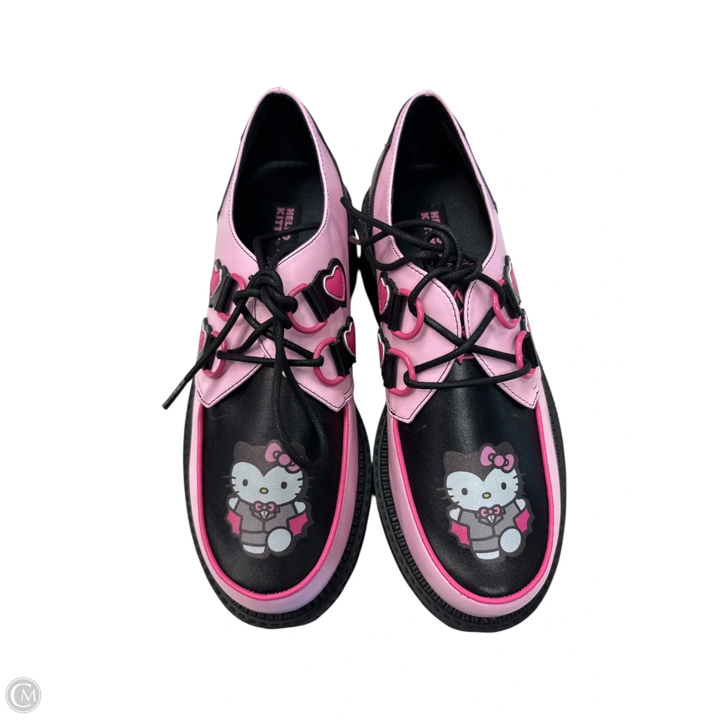 Shoes Sneakers Platform By Cmc In Black & Pink, Size: 9