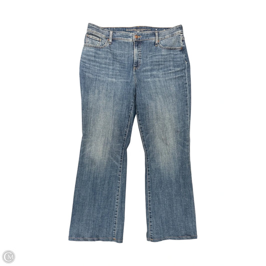 Jeans Flared By Chicos In Blue Denim, Size: 14