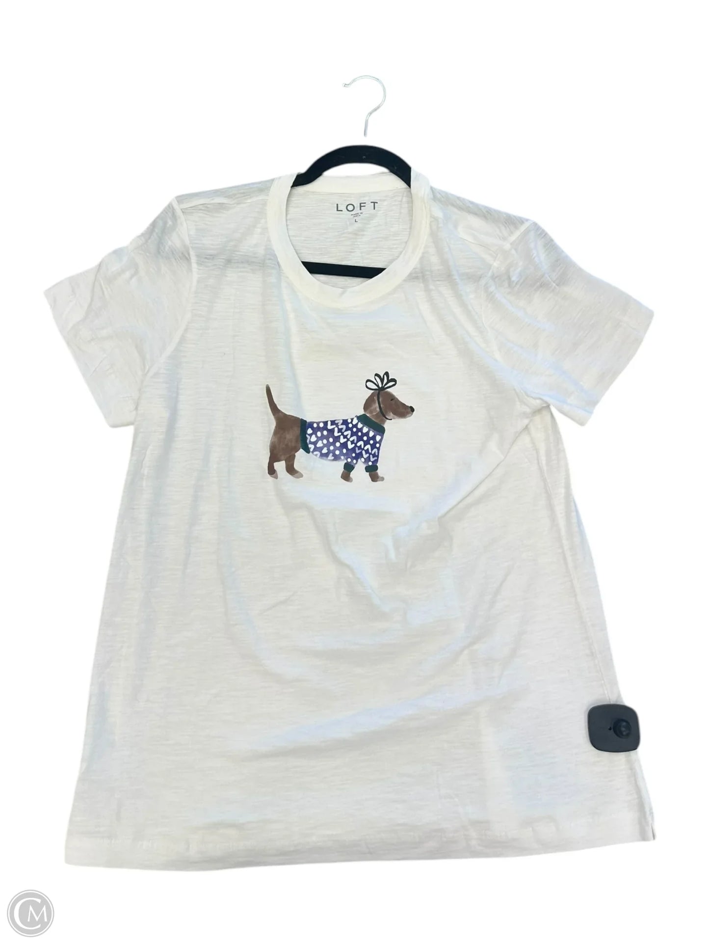 Top Short Sleeve By Loft Size: L