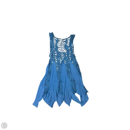 Top Sleeveless By Clothes Mentor In Blue, Size: L