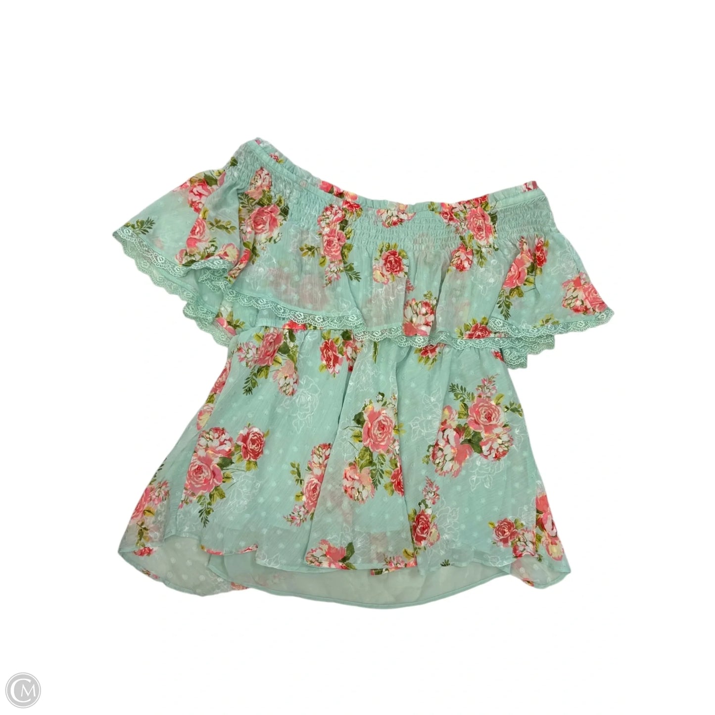 Top Sleeveless By Torrid In Teal, Size: L