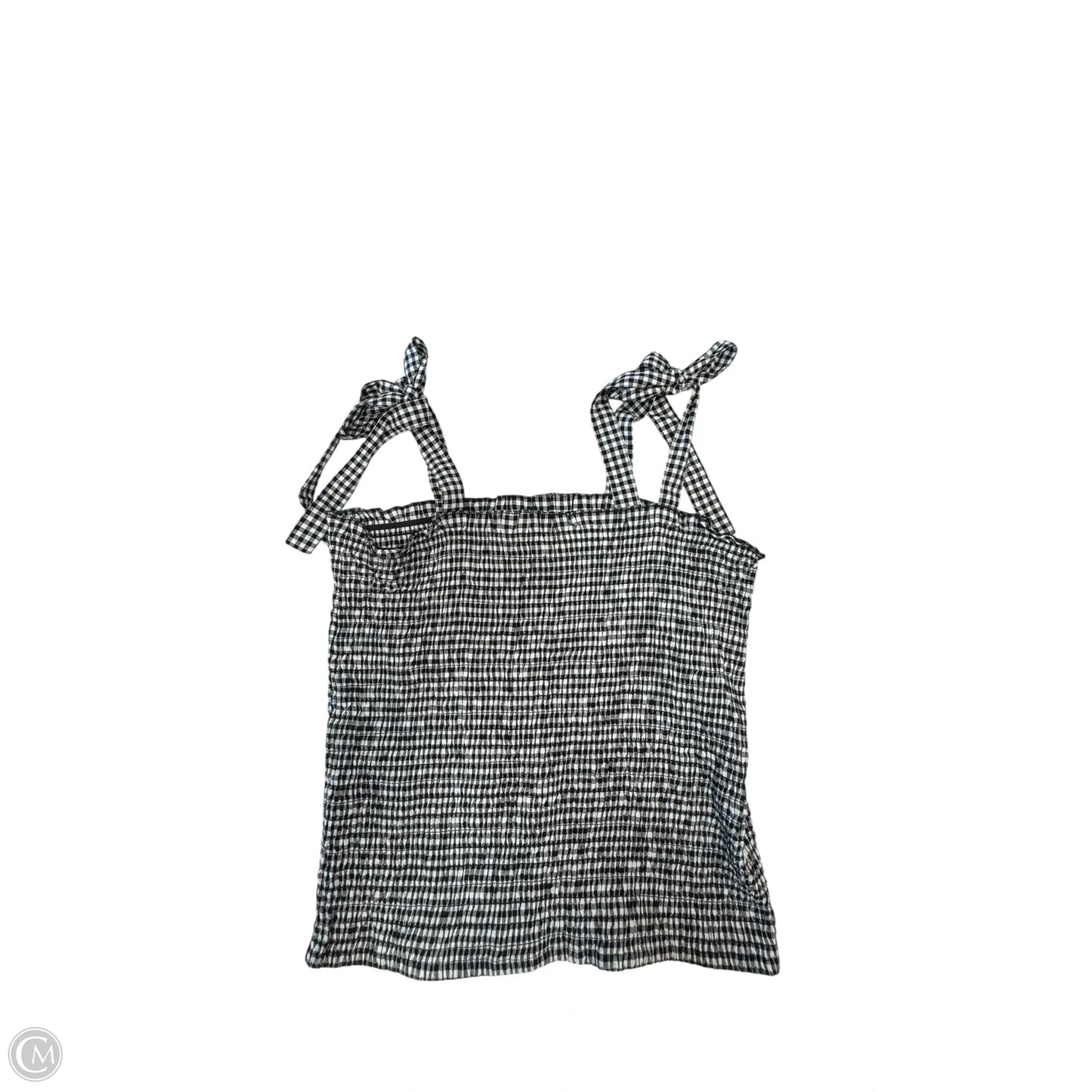 Top Sleeveless By Lascana In Black & White, Size: Xl