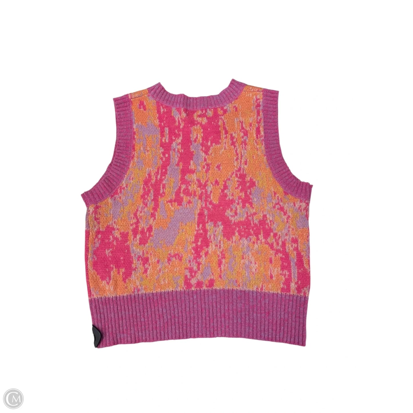 Vest Sweater By Fate In Pink, Size: L