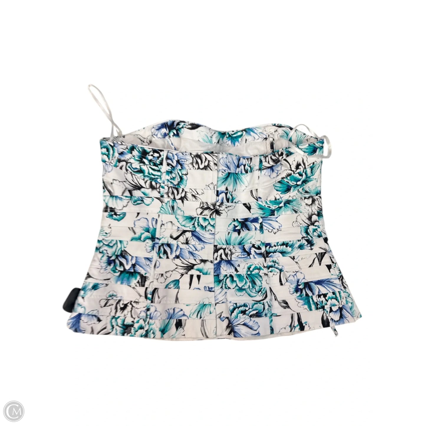 Top Sleeveless By White House Black Market In Blue & White, Size: Xl