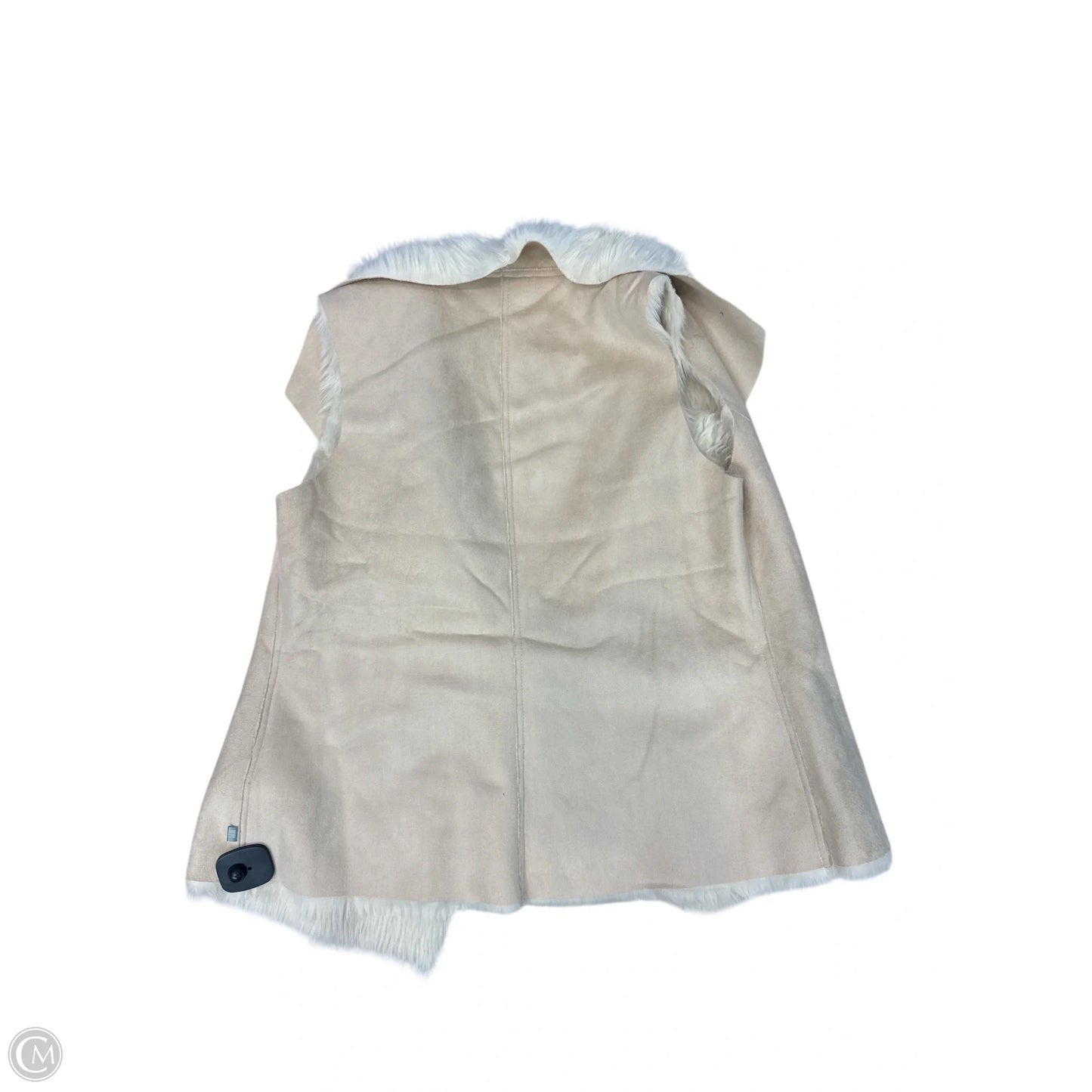Vest Faux Fur & Sherpa By Clothes Mentor In Tan, Size: L