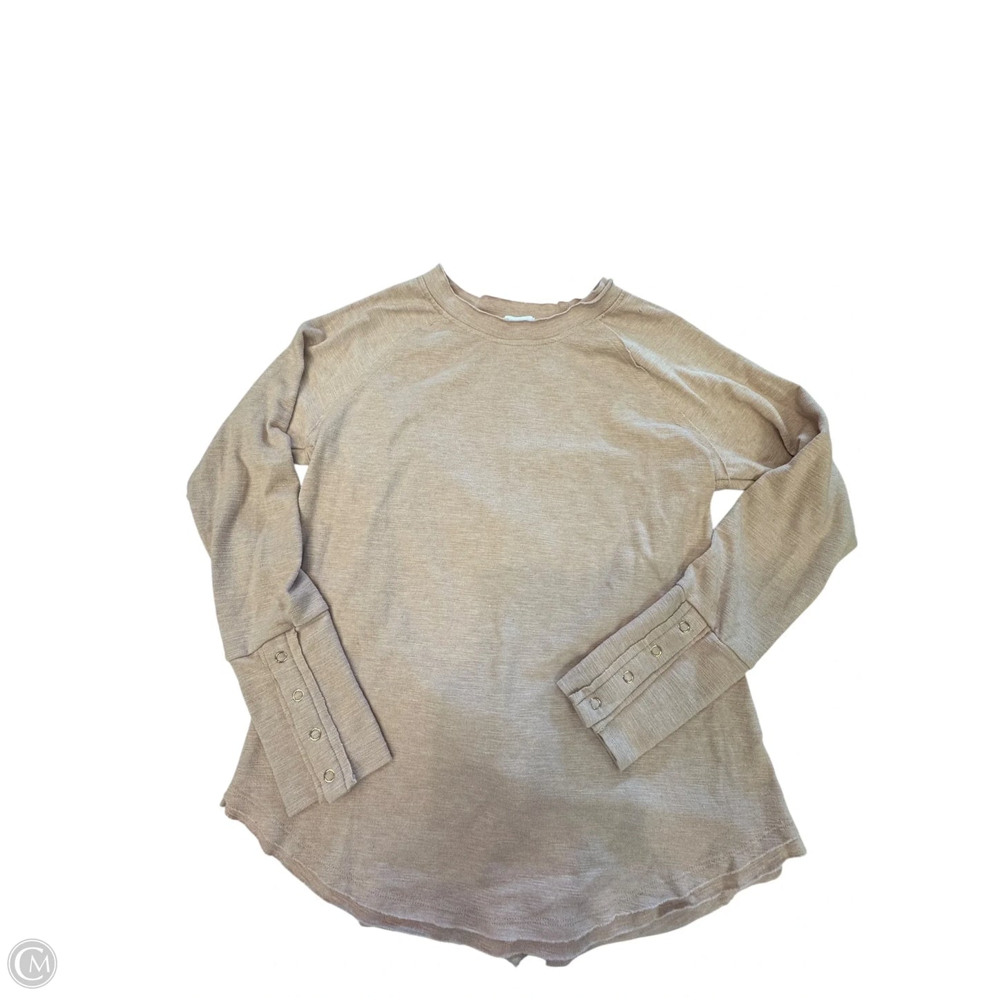 Top Long Sleeve By Evereve In Pink, Size: M