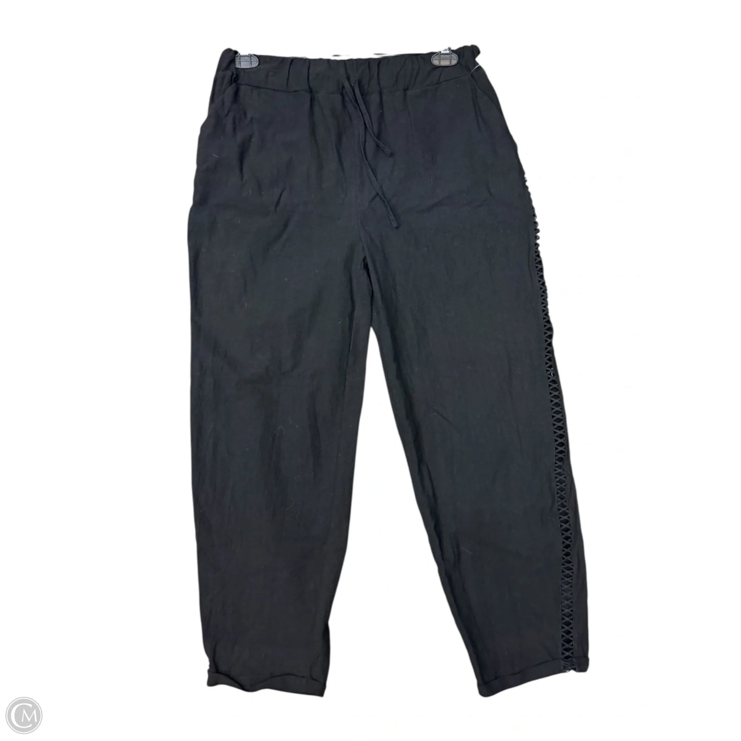 Pants Linen By Clothes Mentor In Black, Size: 14