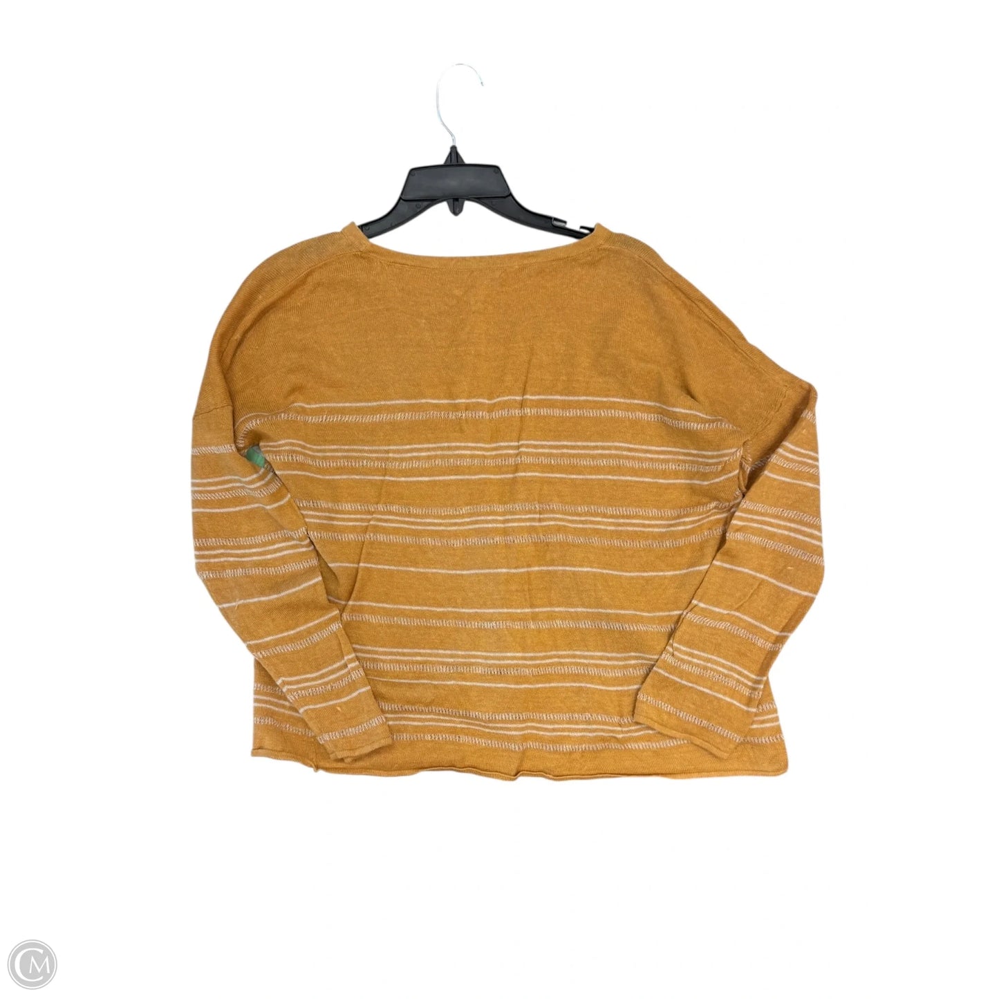 Top Long Sleeve By Garnet Hill In Yellow, Size: M