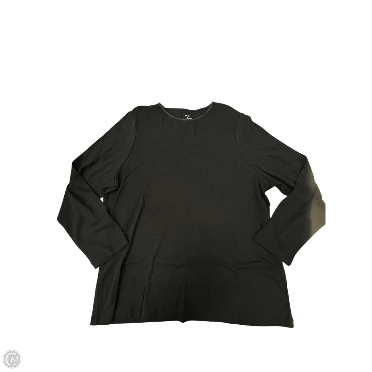 Top Long Sleeve By Cj Banks In Black, Size: 1x