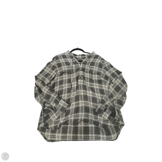 Top Long Sleeve By Madewell In Grey, Size: L