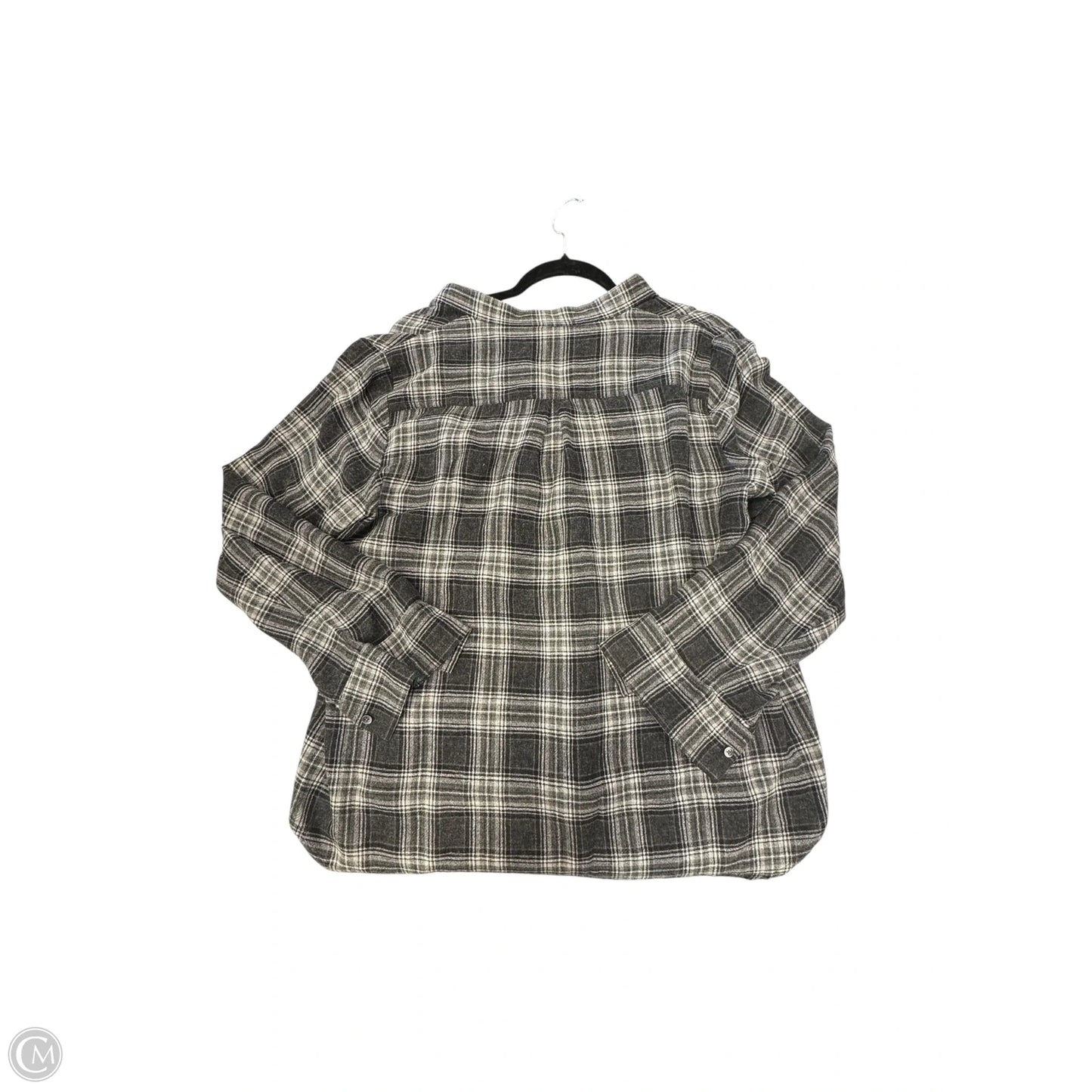 Top Long Sleeve By Madewell In Grey, Size: L