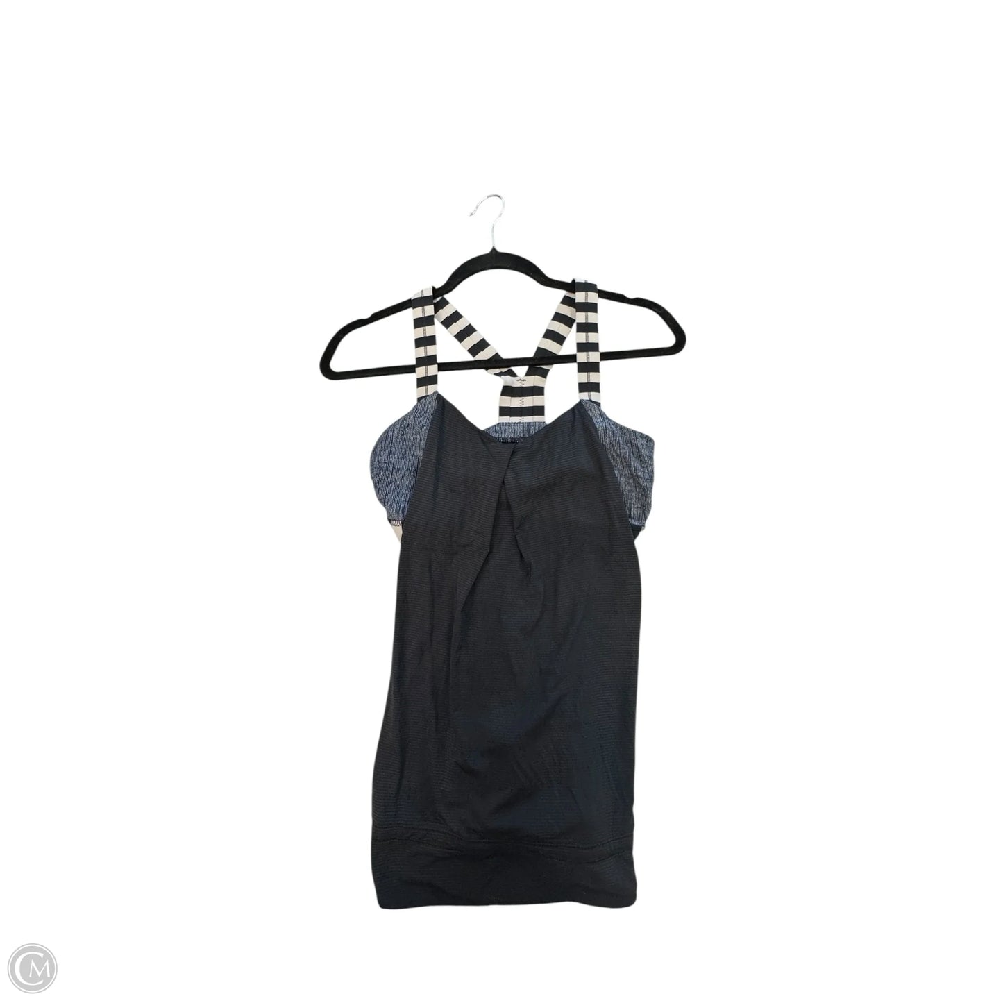 Athletic Tank Top By Lululemon In Black & White, Size: S