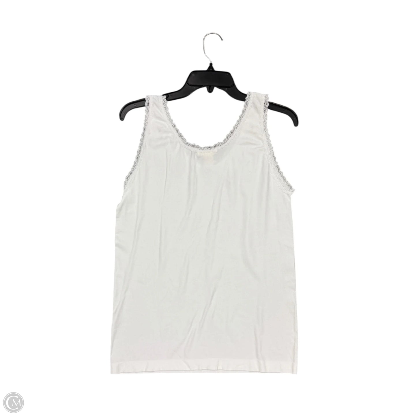 Top Sleeveless By Cmc In White, Size: 2x