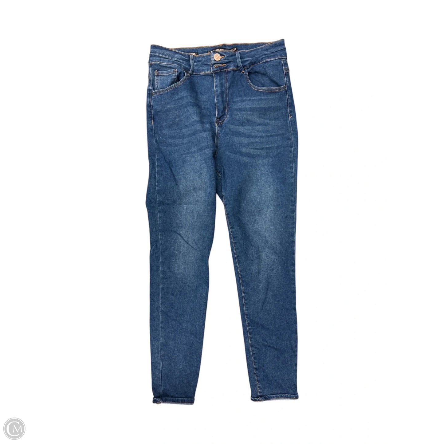 Jeans Skinny By Dollhouse In Blue Denim, Size: 14
