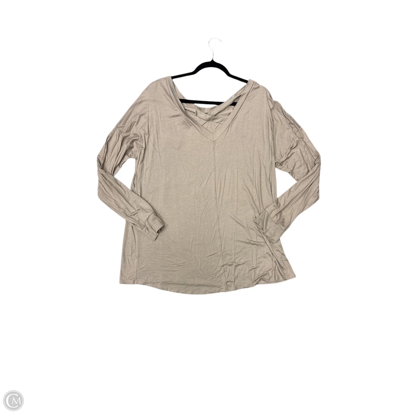 Top Long Sleeve By Sew In Love In Grey, Size: 2x