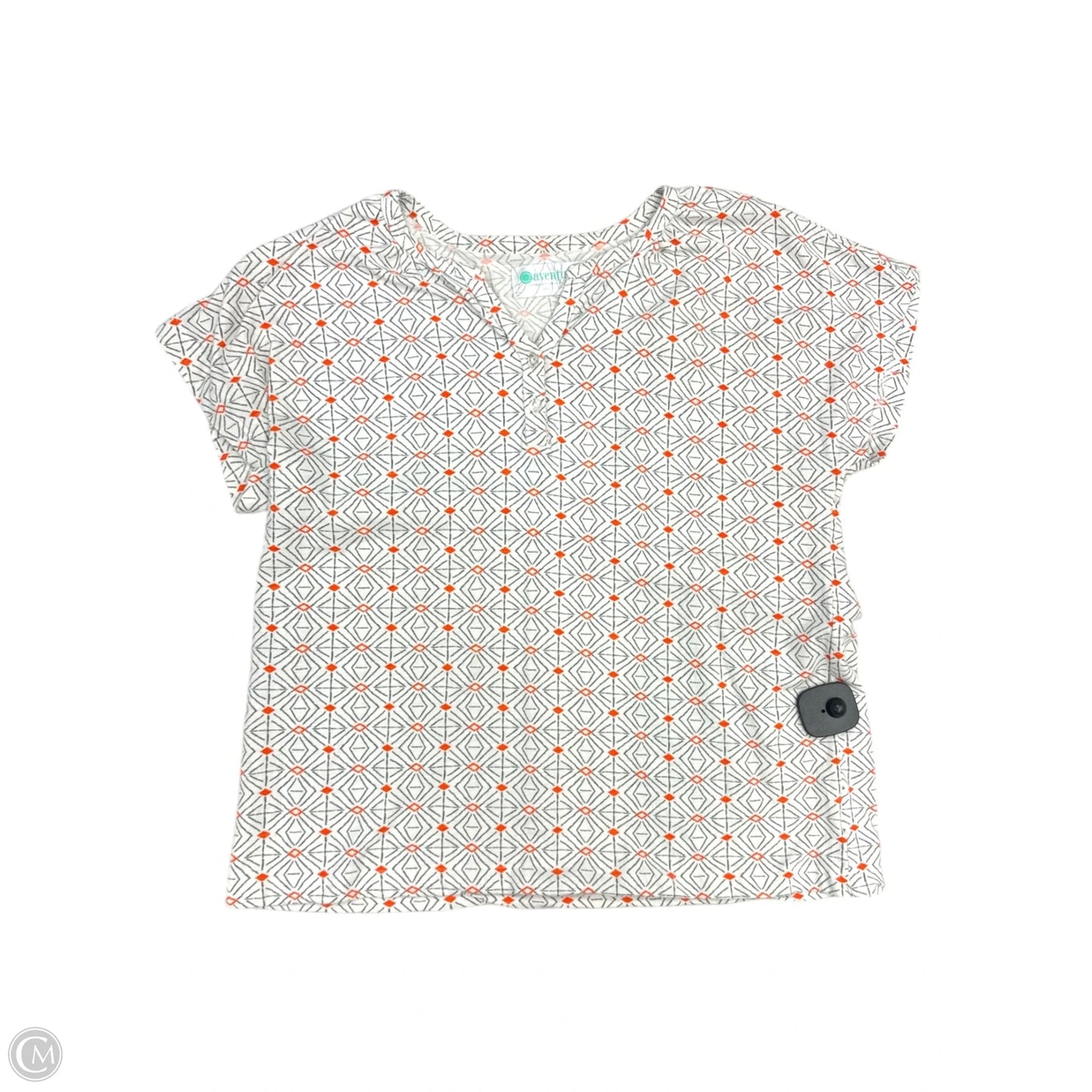 Top Short Sleeve By Aventura In Cream, Size: M