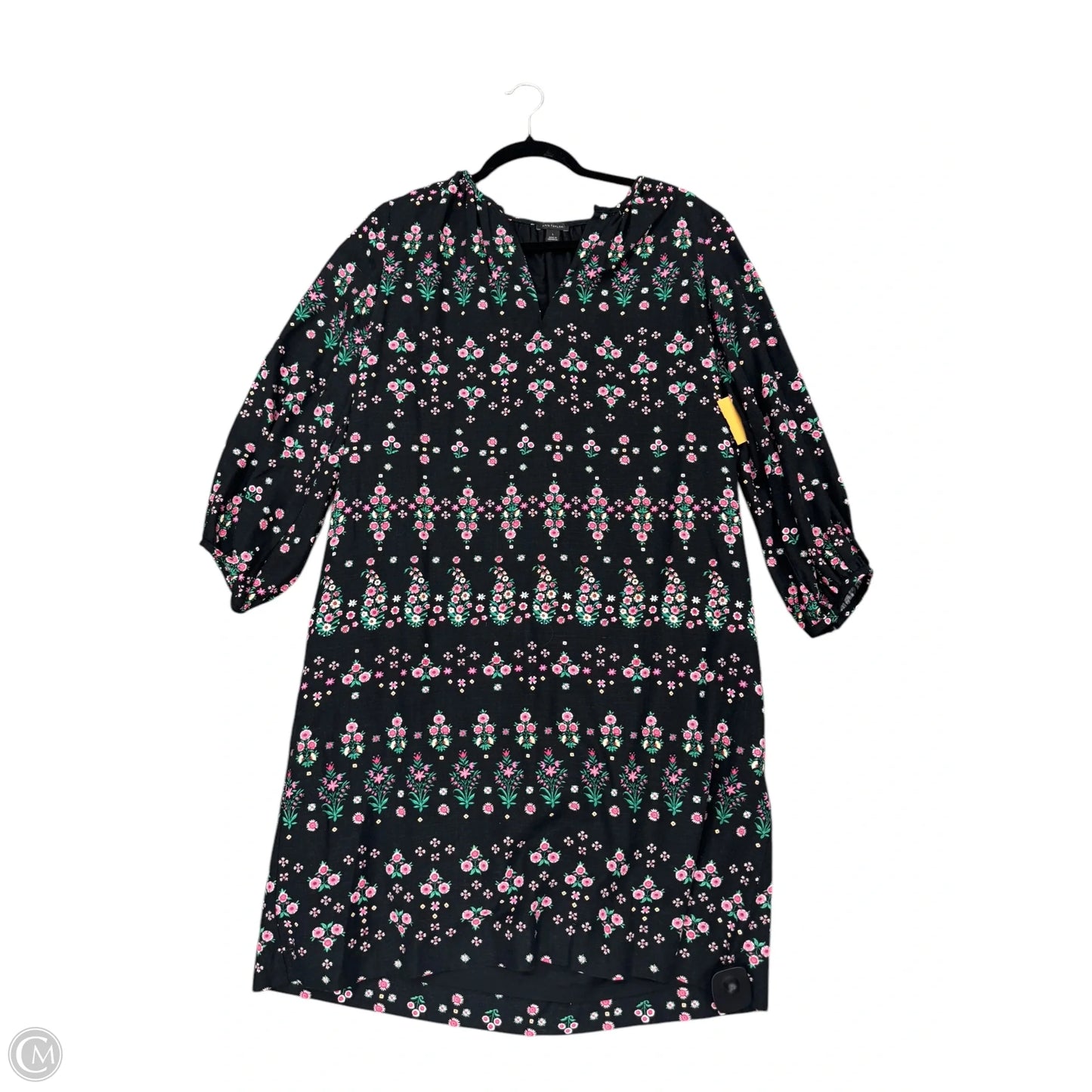 Dress Casual Midi By Ann Taylor In Black, Size: 12