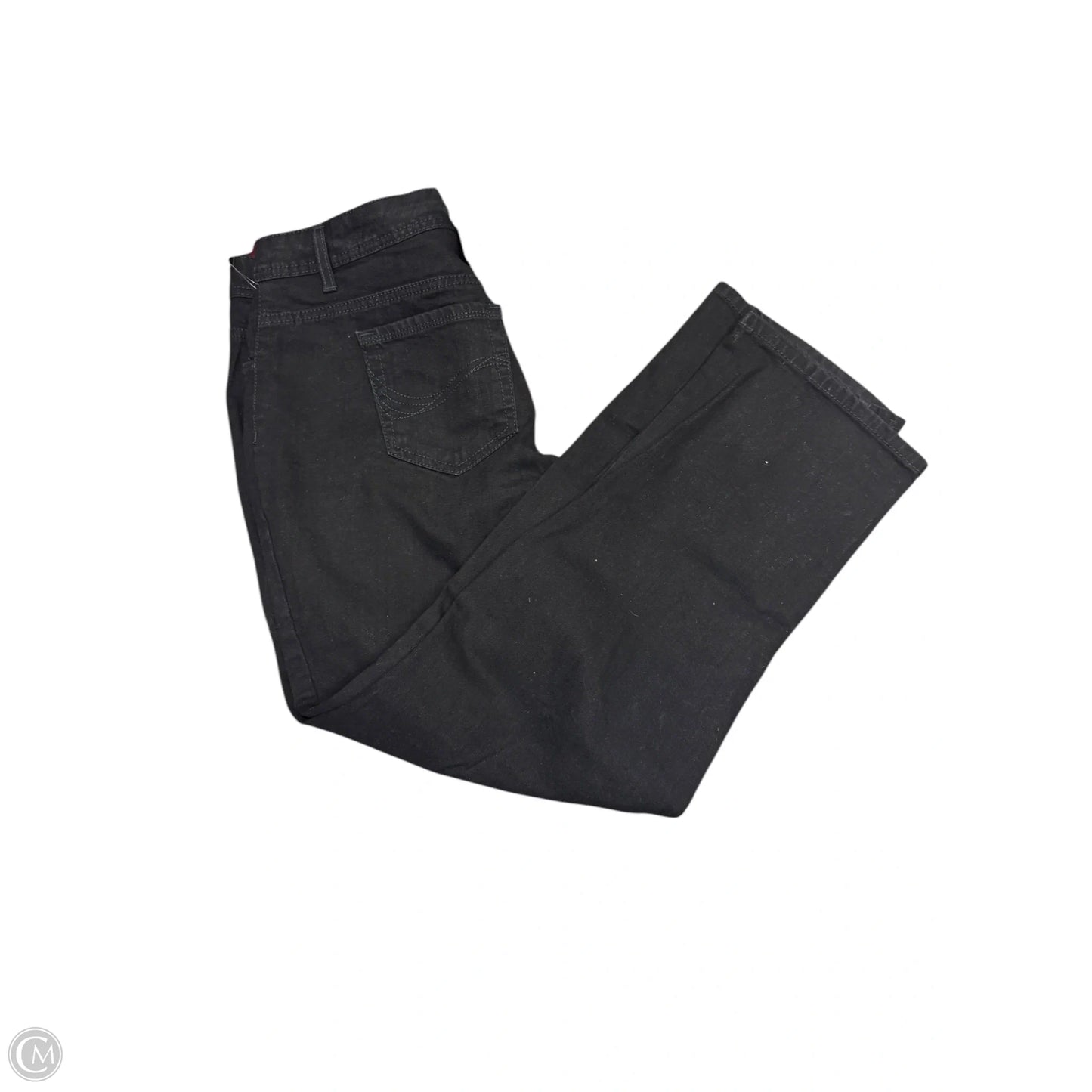 Jeans Straight By Charter Club In Black Denim, Size: 14p