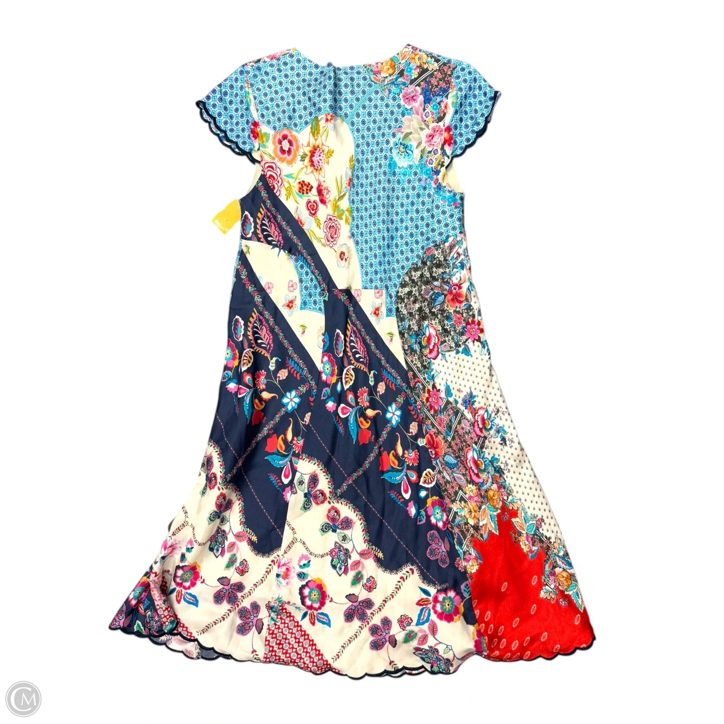 Dress Casual Midi By Johnny Was In Blue, Size: 6