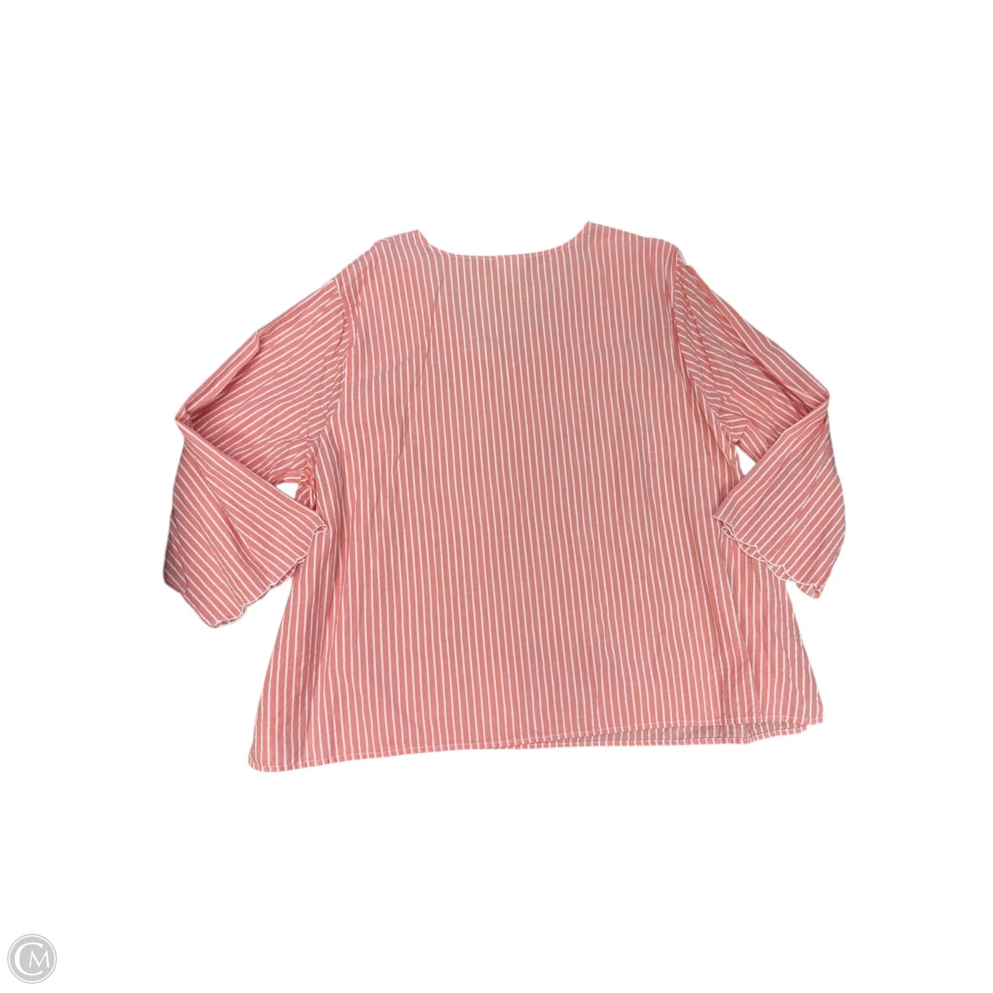 Top 3/4 Sleeve By Liz Claiborne In Pink, Size: 3x