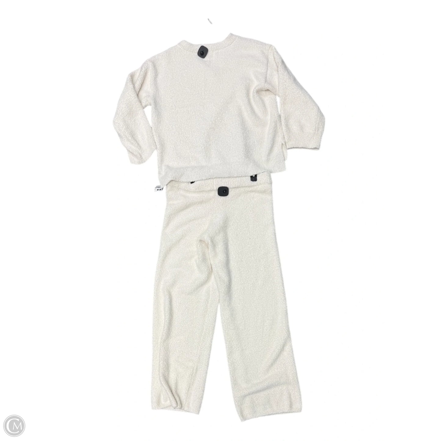 Lounge Set Pants By Pink Lily In Ivory, Size: L