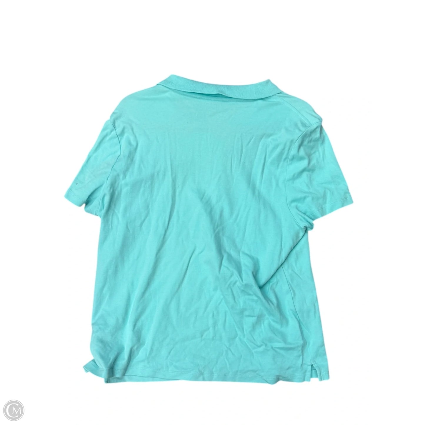 Top Short Sleeve By Studio Works In Aqua, Size: Xl