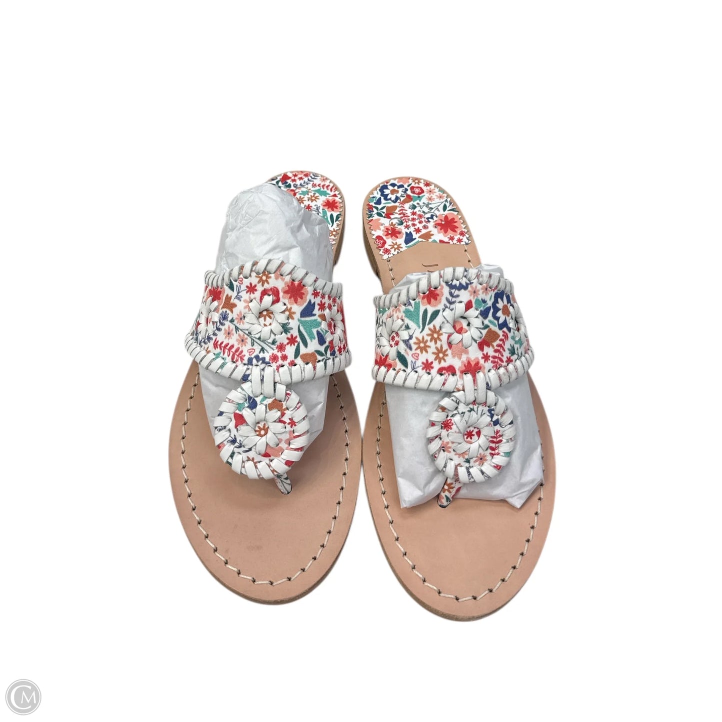 Sandals Flats By Jack Rogers In White, Size: 6.5