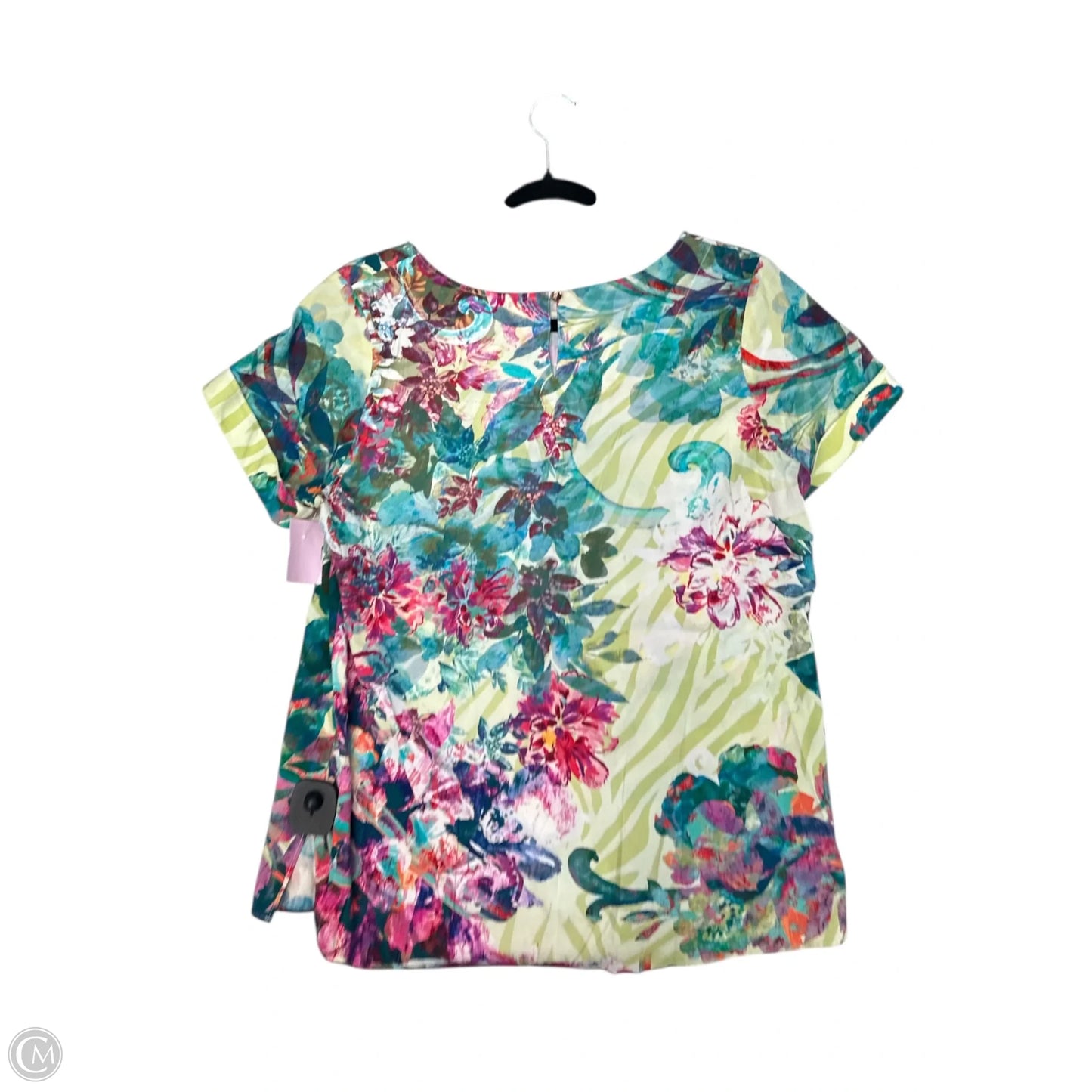Top Short Sleeve By Soft Surroundings In Floral Print, Size: Sp