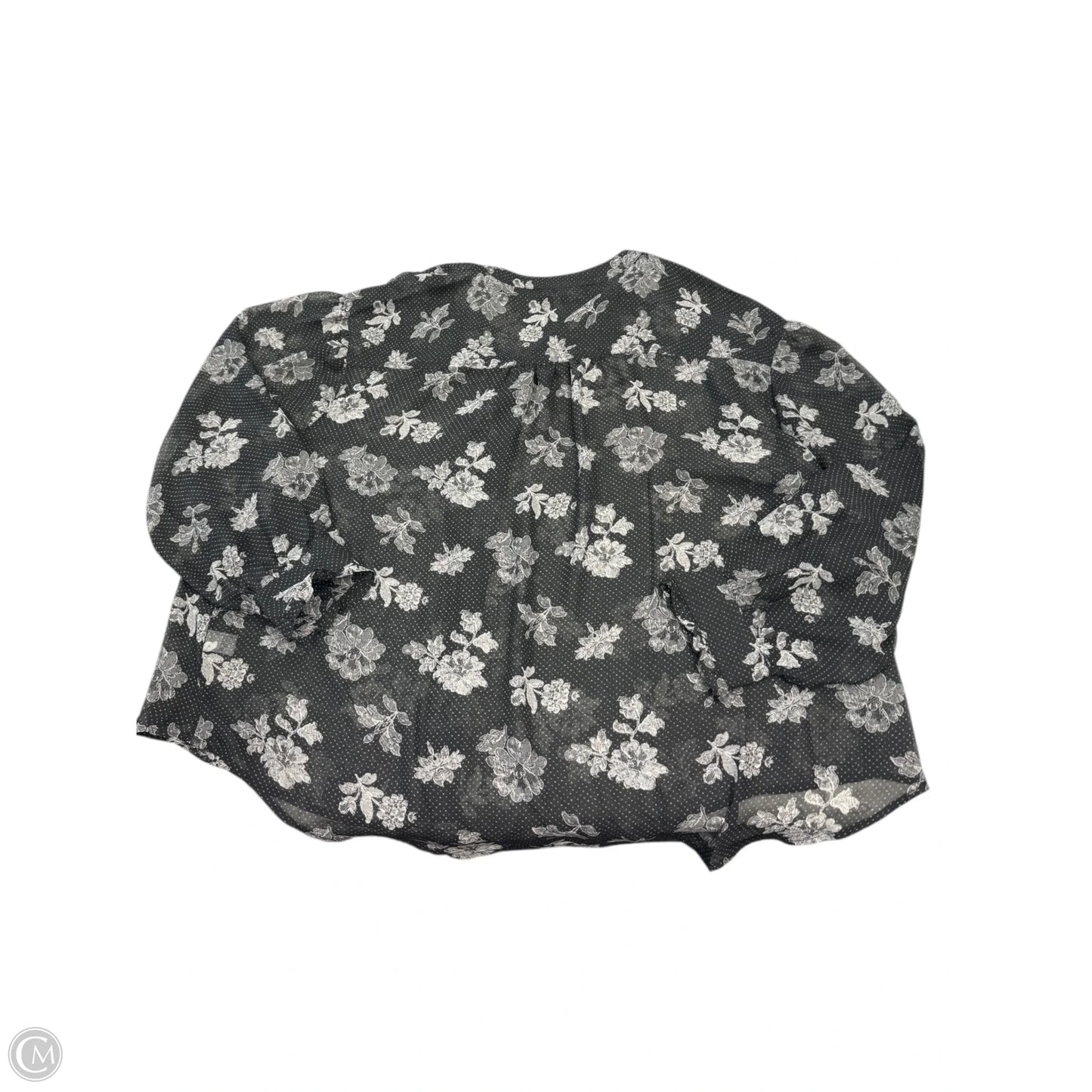 Blouse Long Sleeve By Lane Bryant In Black, Size: 1x