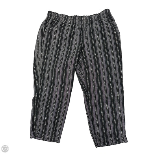 Pants Linen By Briggs In Black, Size: 22