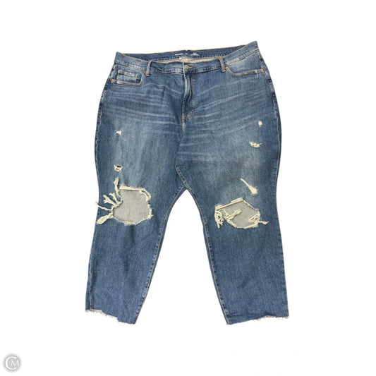 Jeans Boyfriend By Old Navy In Blue Denim, Size: 26