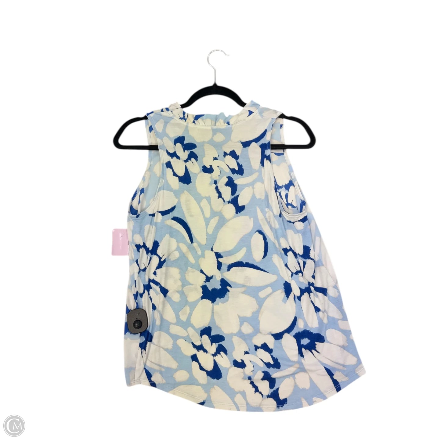 Blouse Sleeveless By Loft In Blue, Size: S